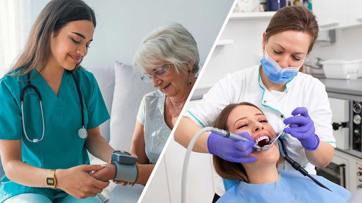 Nursing vs. Dental Hygiene Career Comparison